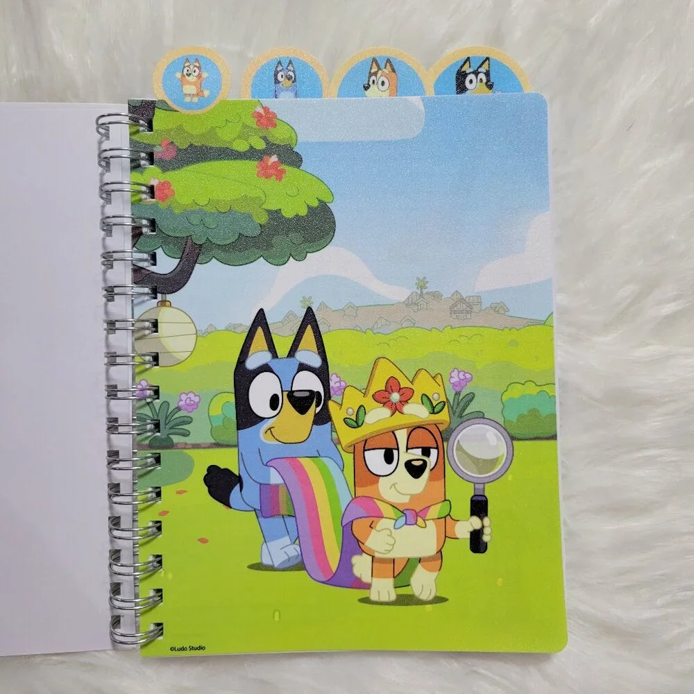 Bluey Tabbed Spiral Notebook